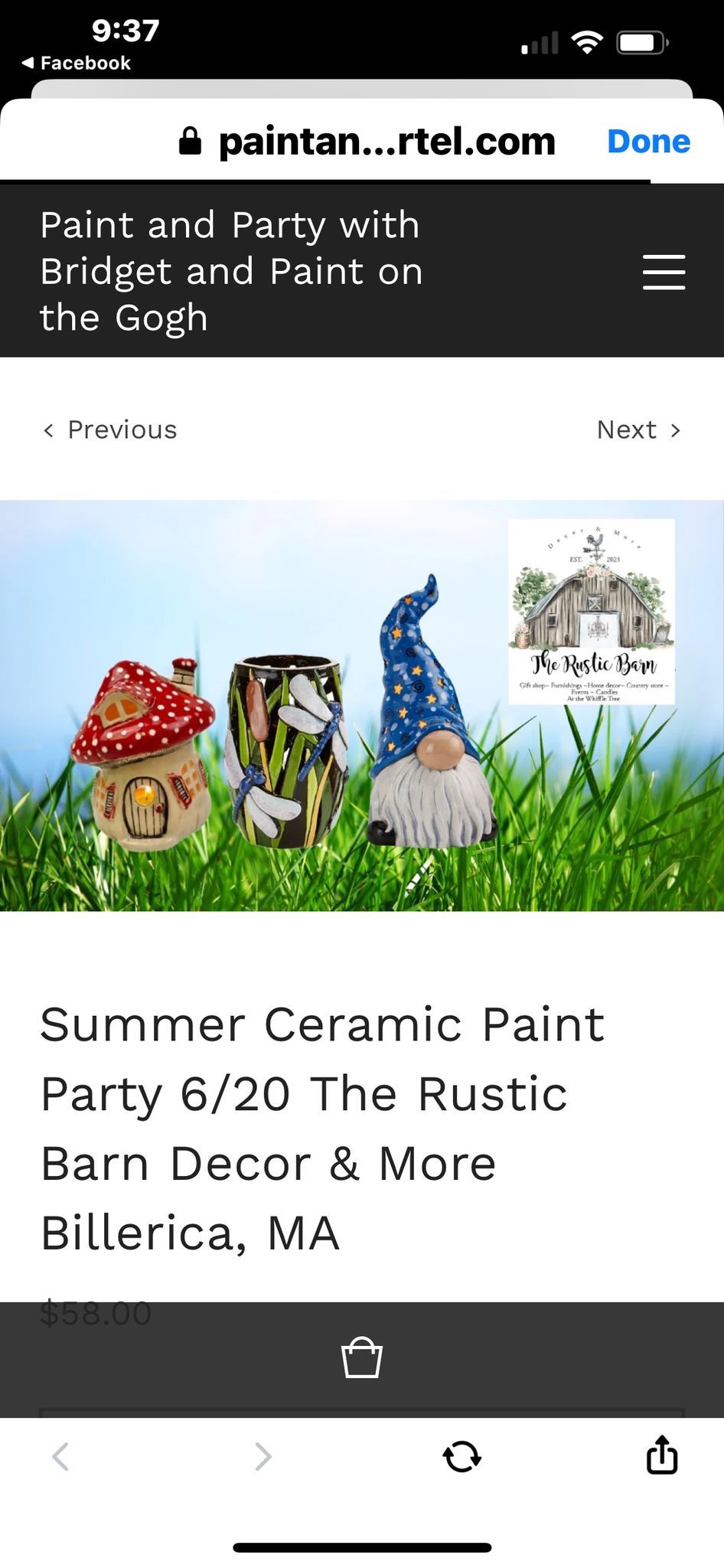 Summer Ceramic Paint Party ! 