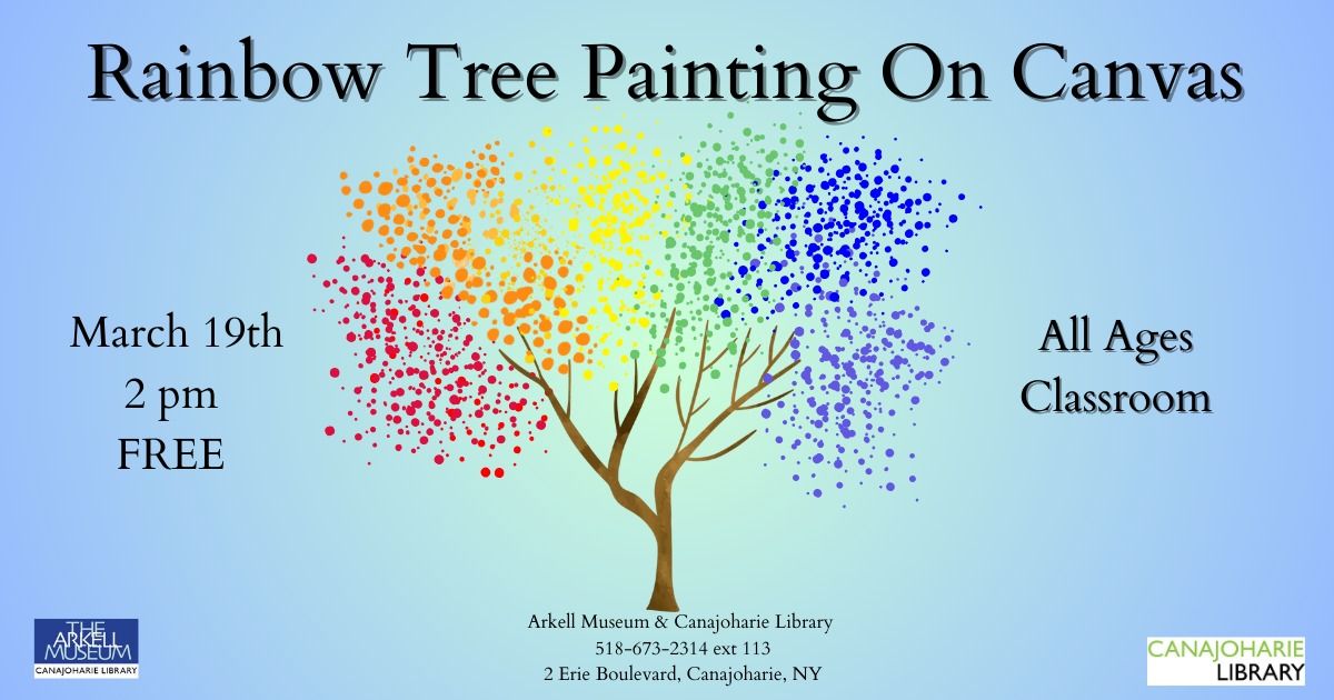 Rainbow Tree Painting on Canvas