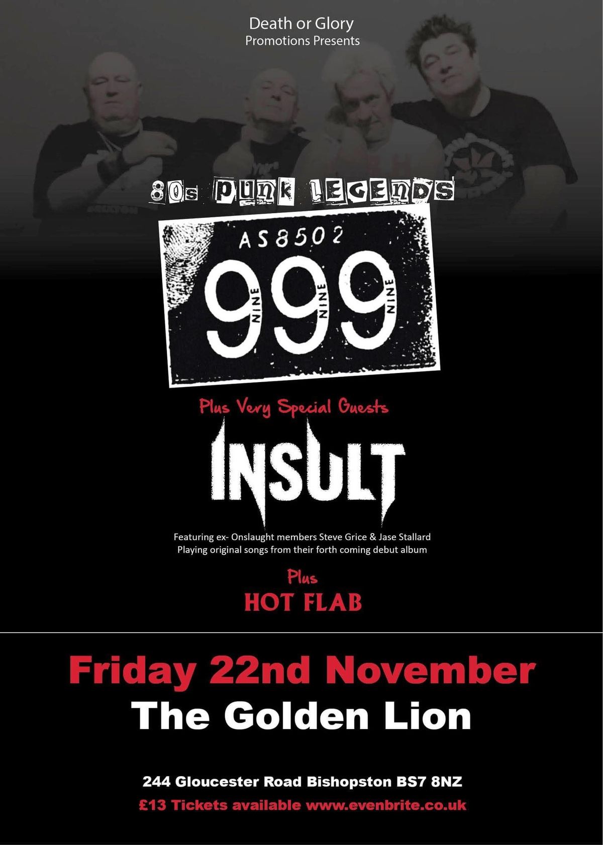 999 \/ Insult \/ Hot Flab Live at The Golden Lion Bristol