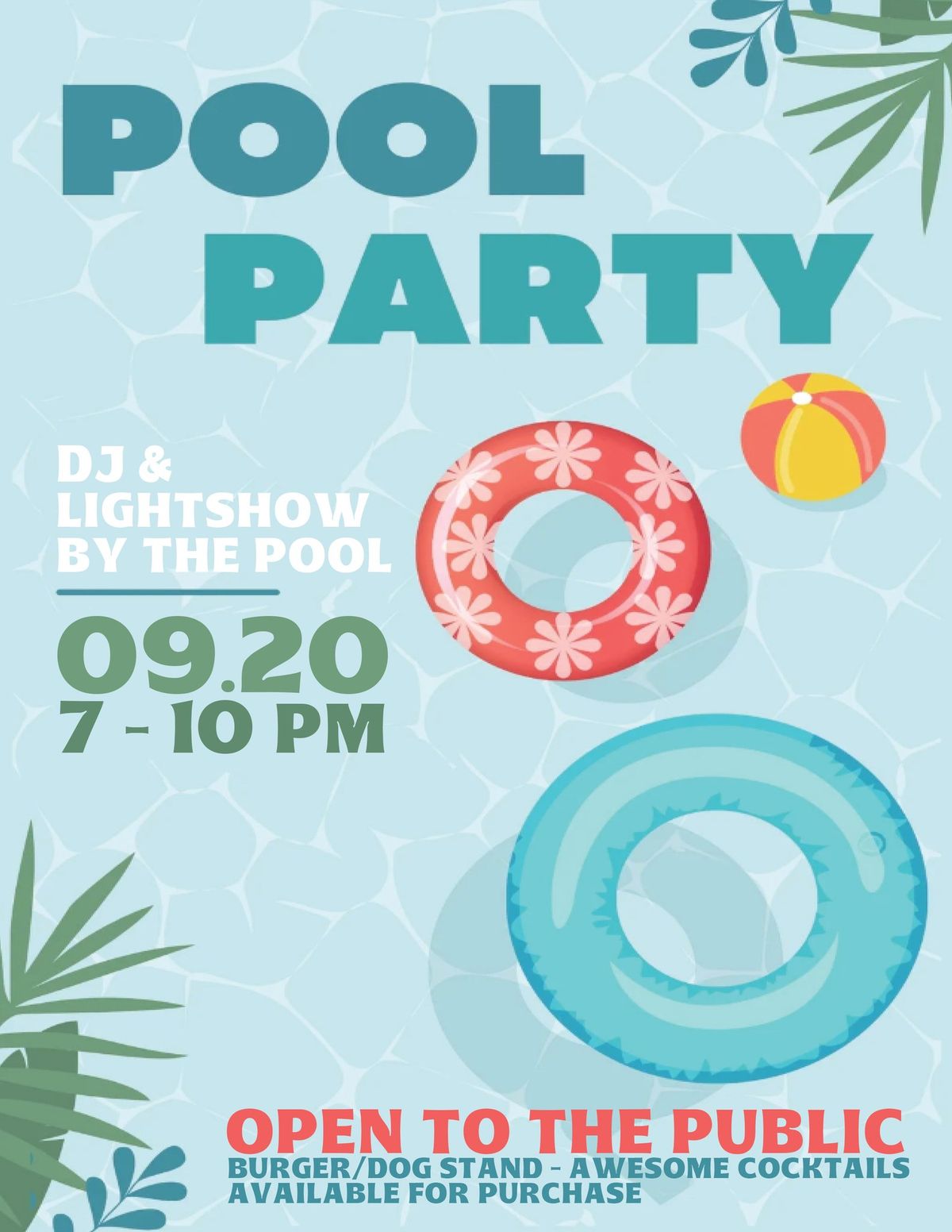 DJ By the Pool - Pool Party & Light Show