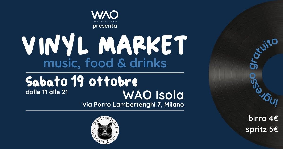 VINYL MARKET - MUSIC FOOD & DRINKS - MILANO