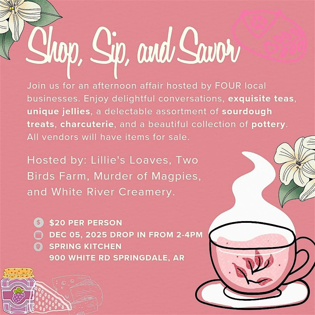 Shop, Sip, and Savor