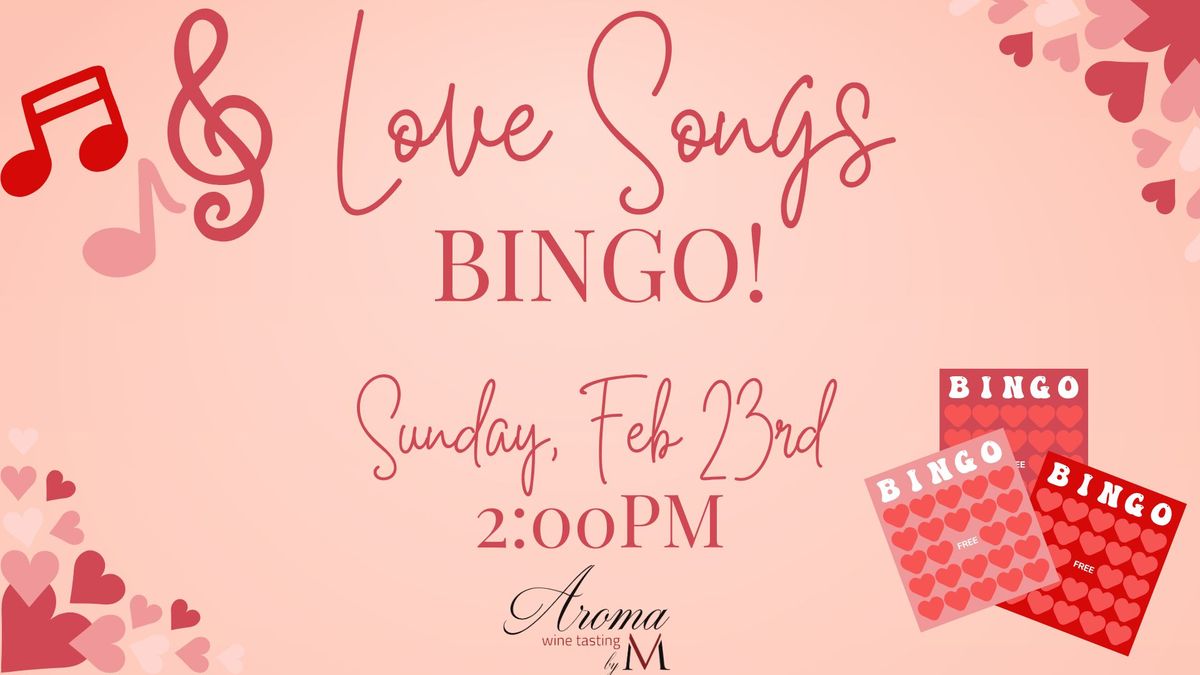 Love Song Bingo!