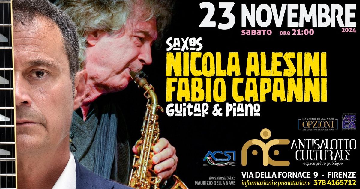 NICOLA ALESINI (saxes)  e FABIO CAPANNI (chitarra e pianoforte) in concerto