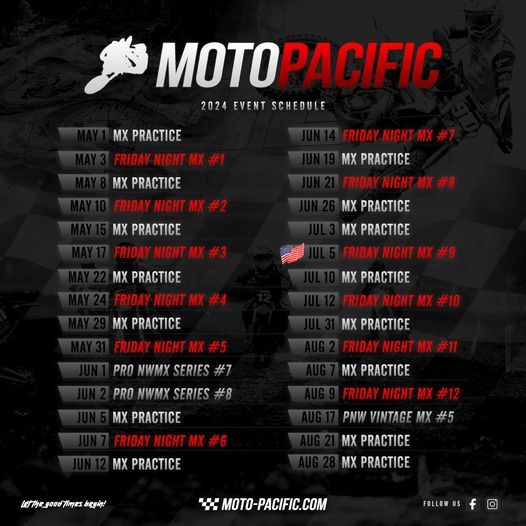Join The McPhails at Moto Pacific Friday Night MX Series #1 in Auburn WA