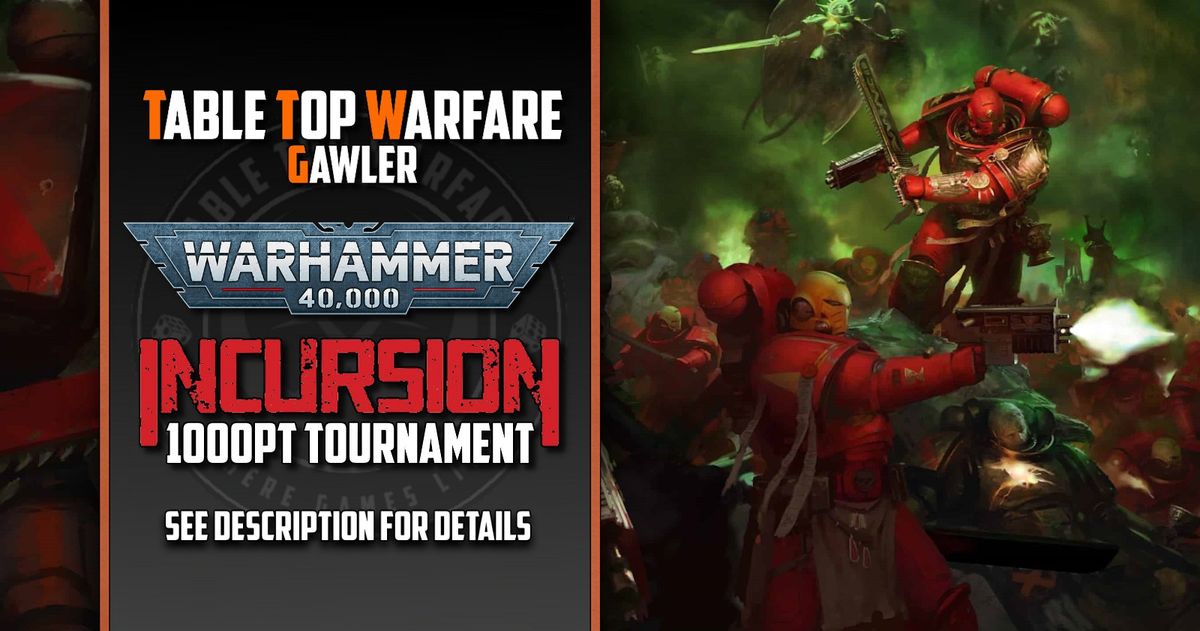 [GAWLER] Warhammer 40,000 - Incursion Tournament