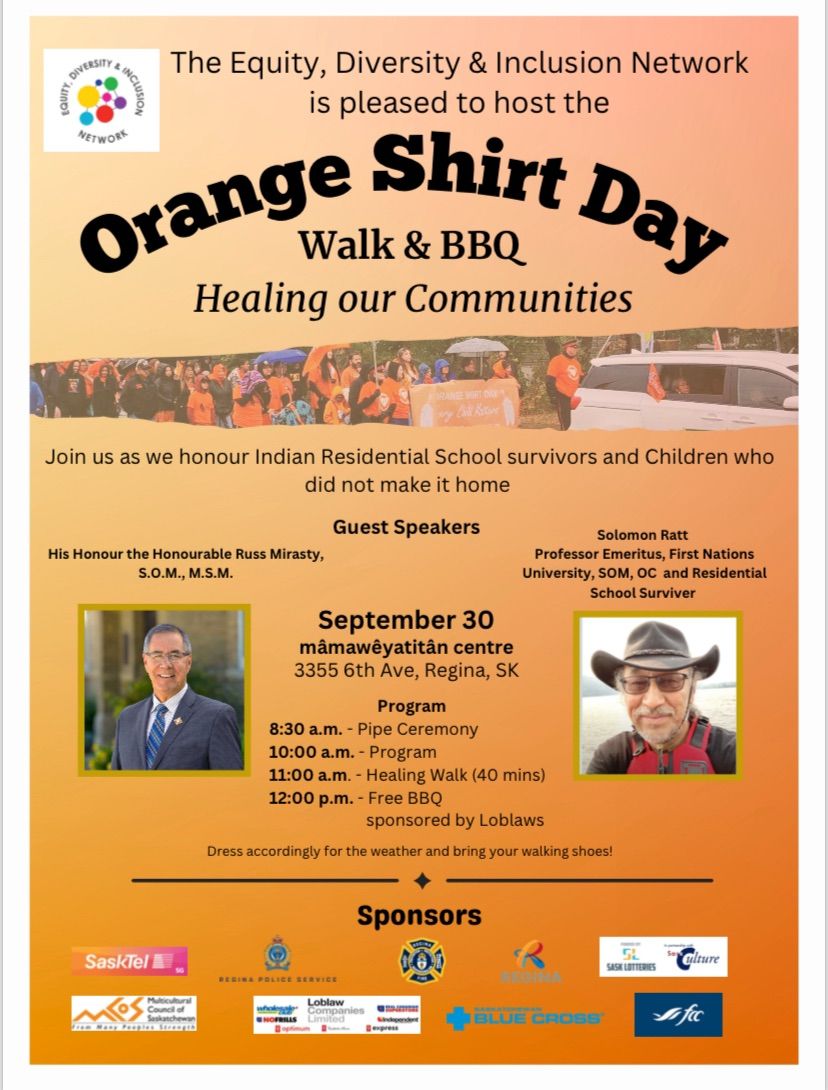 Orange Shirt Day Walk & BBQ, hosted by EDIN