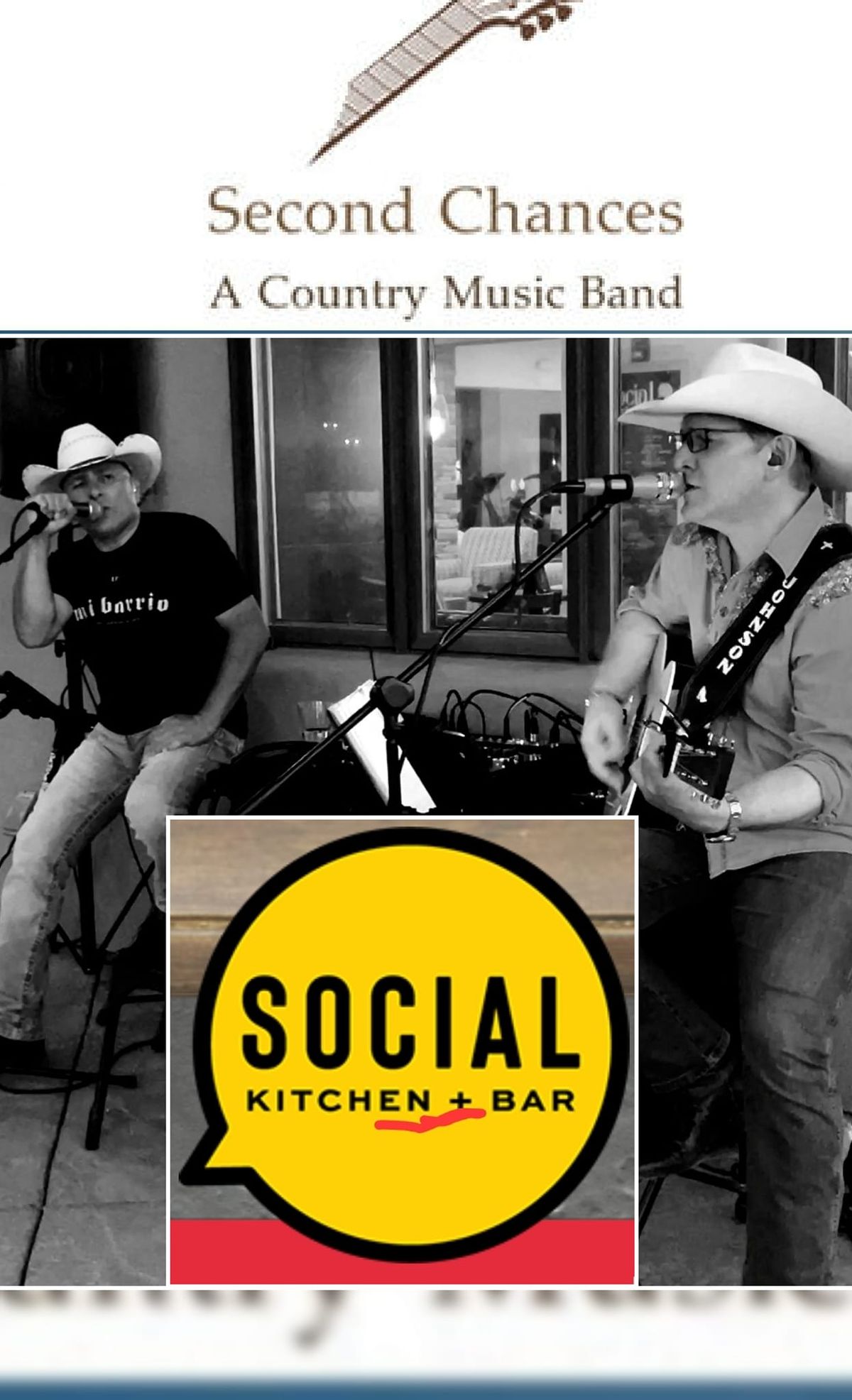 Live County Music at The Social Kitchen &Bar with Second Chances 