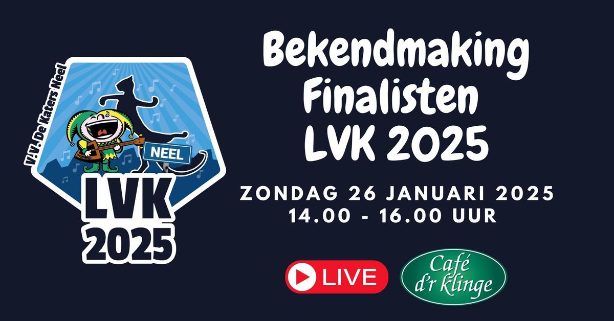 Bekendmaking Finalisten LVK 2025