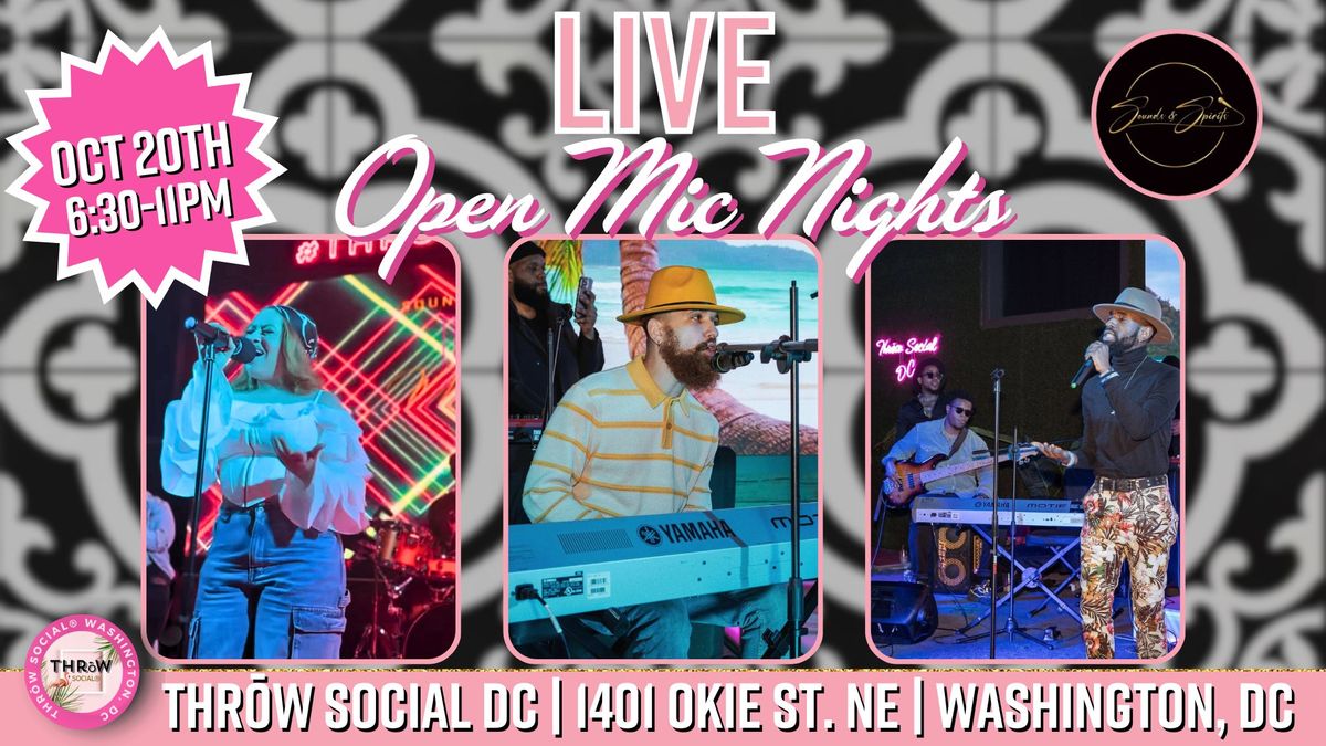 Sounds & Spirits LIVE Band Open Mic Night!