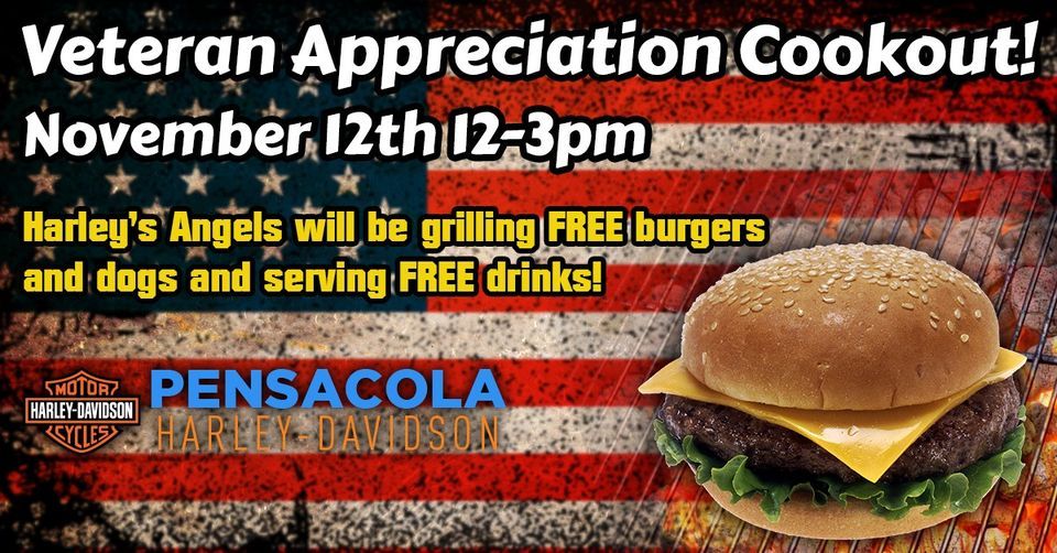 Veteran Appreciation Cookout Pensacola Harley Davidson 12 November 2022 veteran-appreciation-cookout-pensacola-harley-davidson-12-november-2022