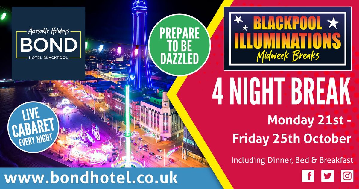 Blackpool Illuminations at The Bond Hotel, Blackpool - Fully Accessible Holidays