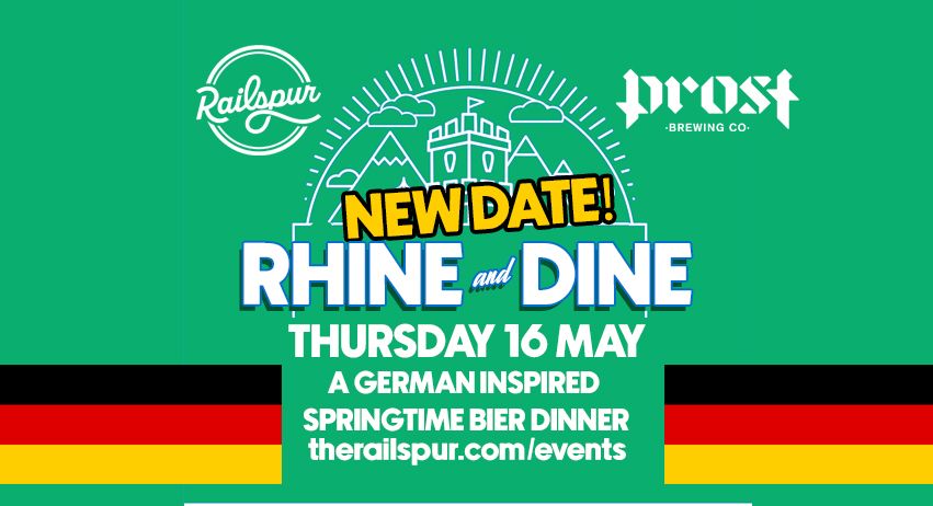 RHINE & DINE - German Bier Dinner at RAILSPUR (NEW DATE)