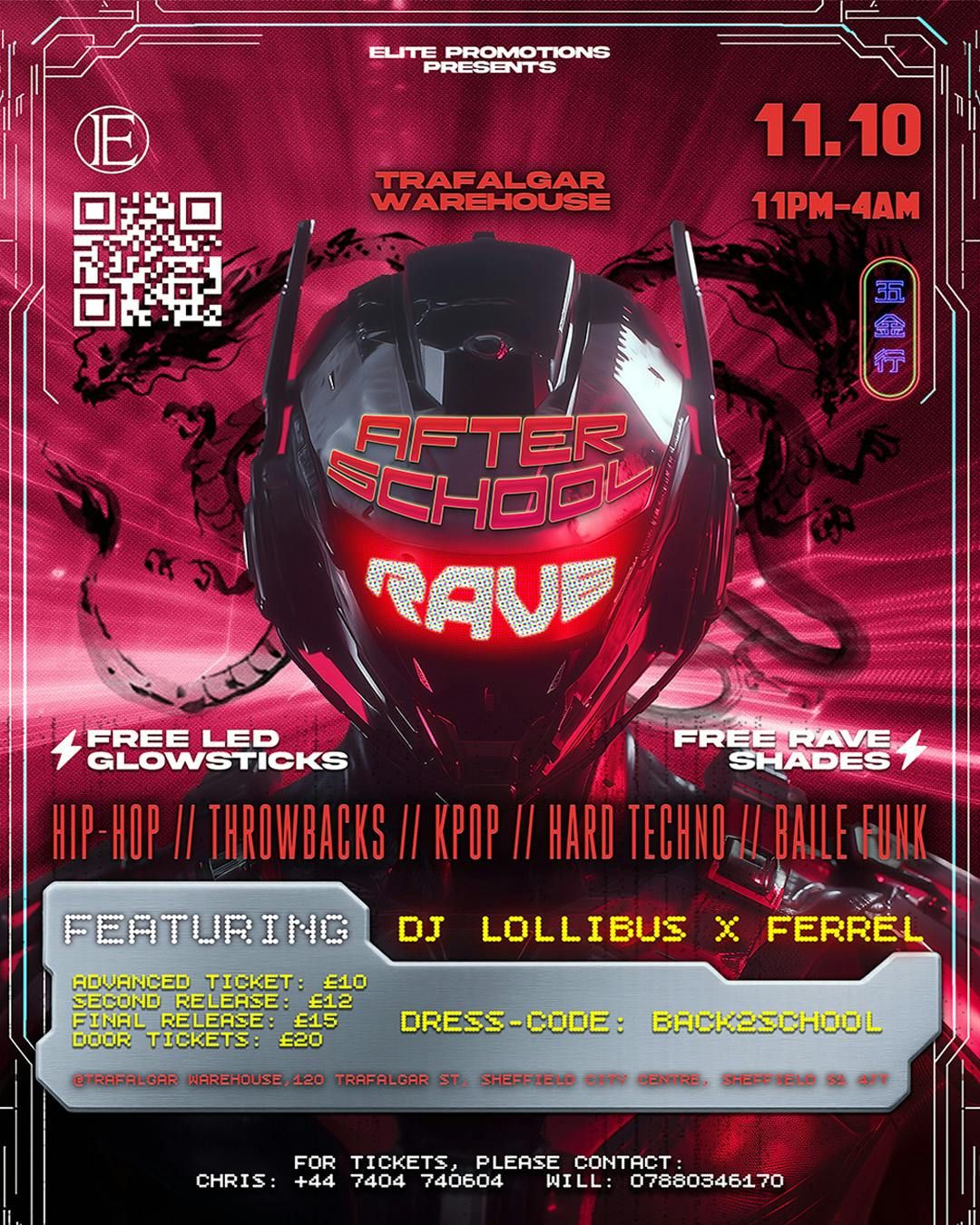 Elite Promotions Presents 'AFTER SCHOOL RAVE\u2019 @Trafalgar Warehouse