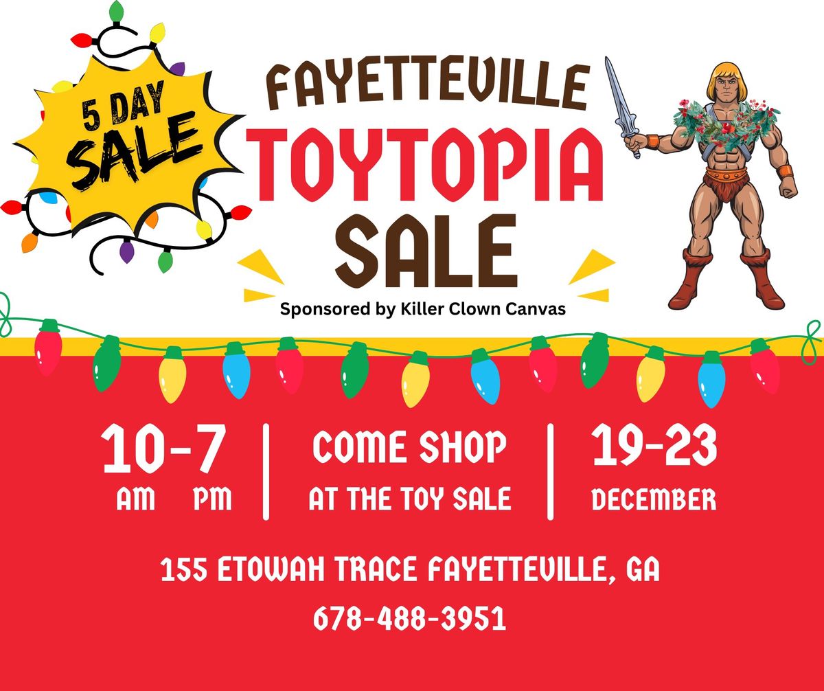 Fayetteville Toytopia Christmas Toy Sale 