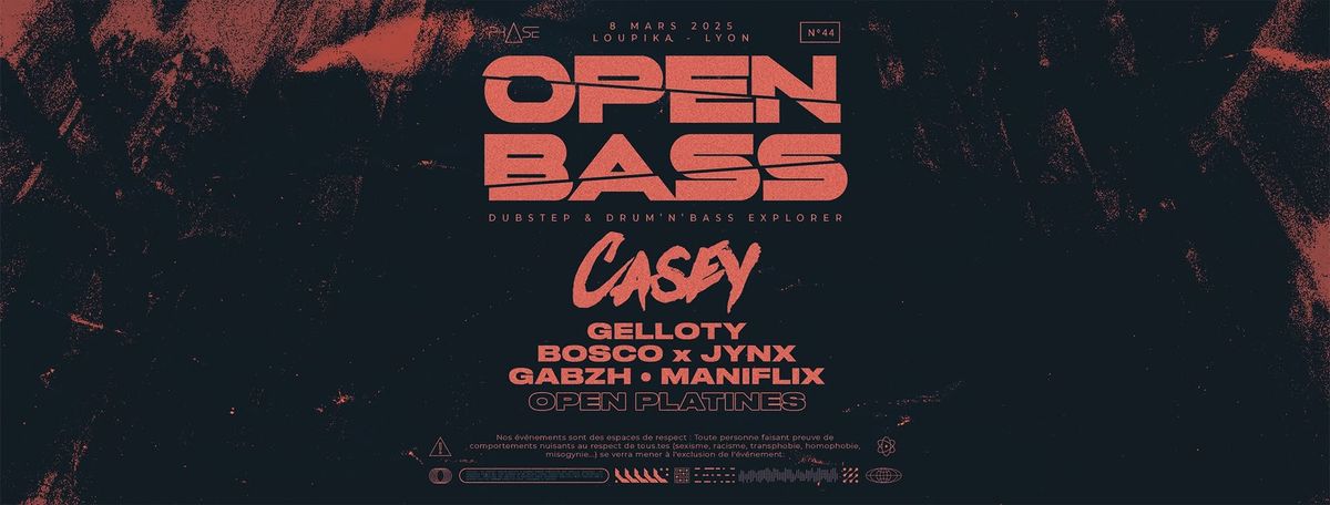 OPEN BASS #44 w\/ Casey