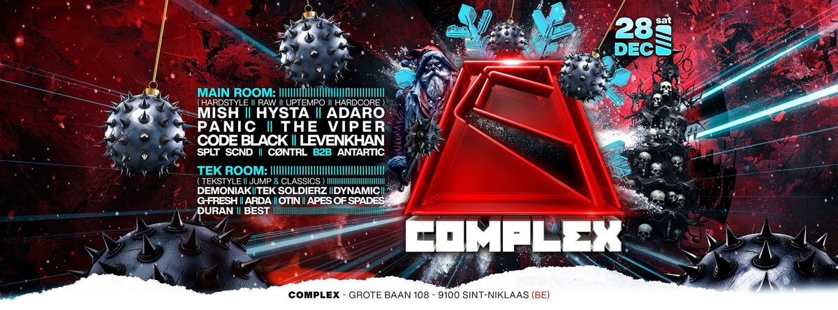 Sat. 28.12.2024 COMPLEX - Home of the Harder Styles \u26d3\u2692