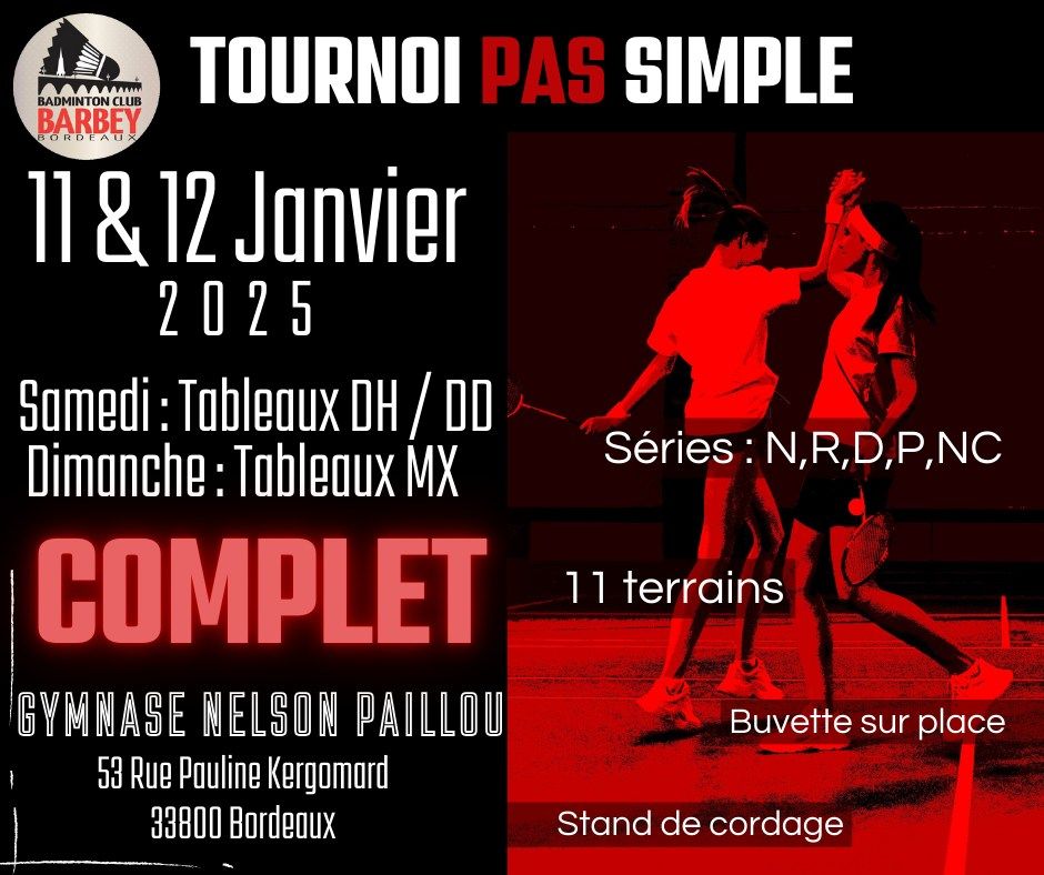 Tournoi pas simple