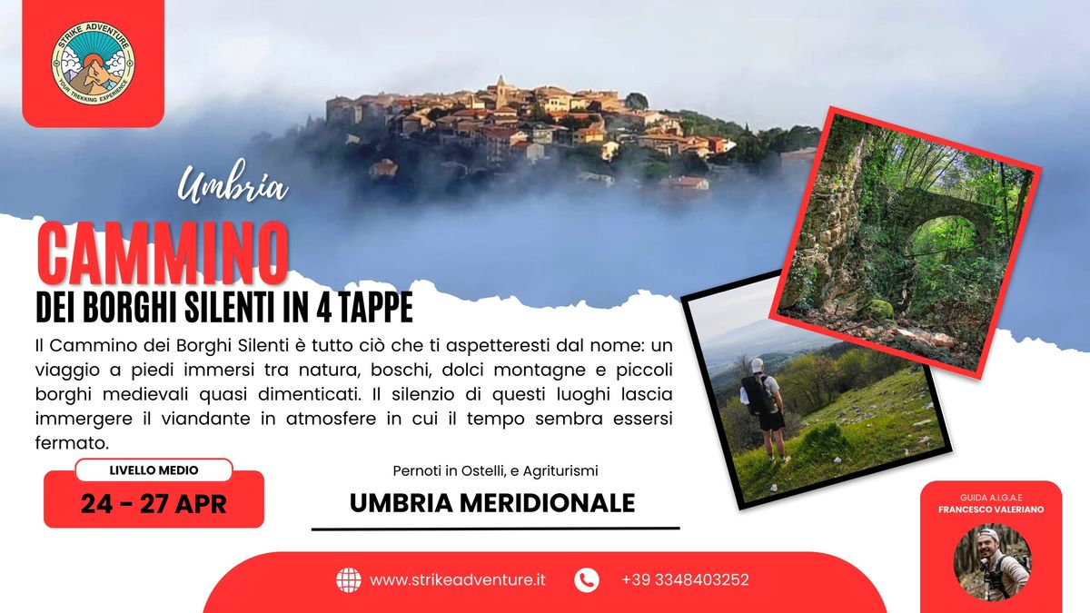 CAMMINO DEI BORGHI SILENTI IN 4 TAPPE con Strike Adventure