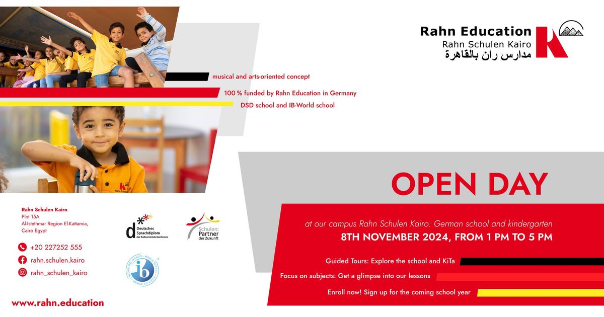 Rahn Schulen Kairo Open Day \ud83d\udeaa