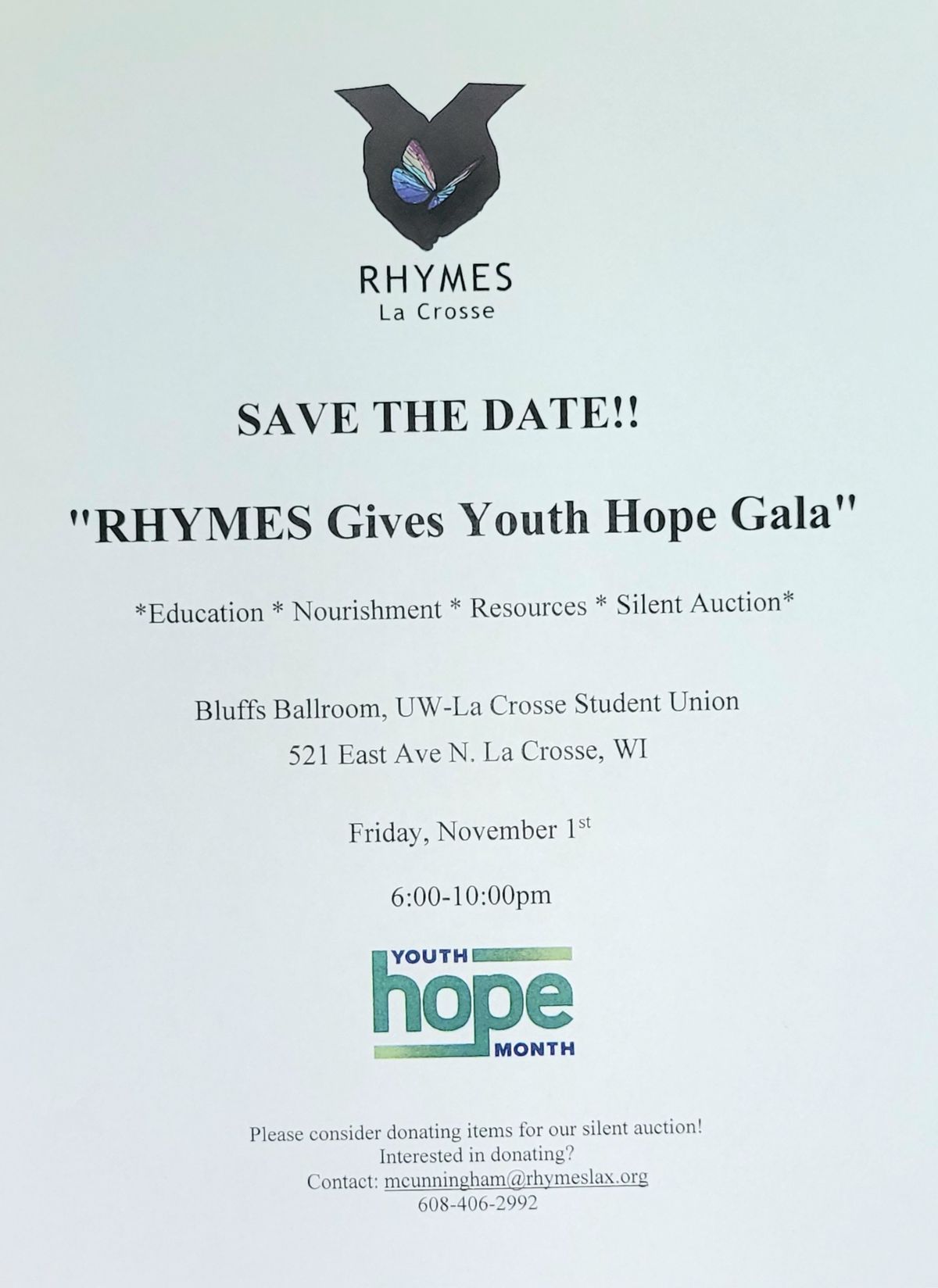 RHYMES Gives Youth Hope Gala