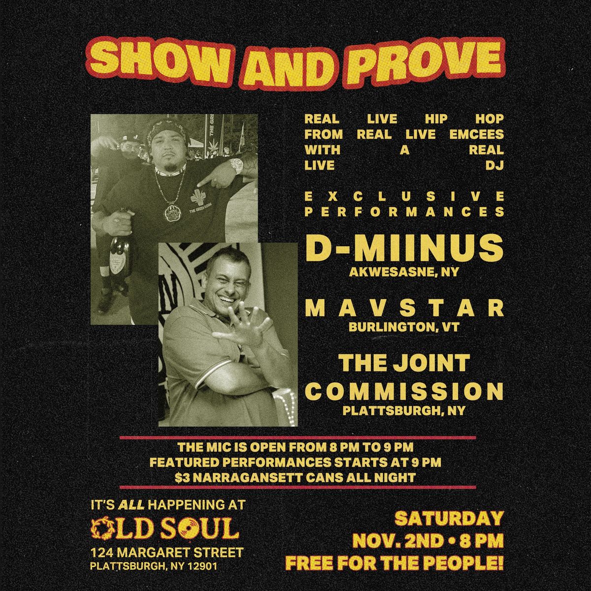 Show and Prove \u2022 D-Miinus \u2022 Mavstar