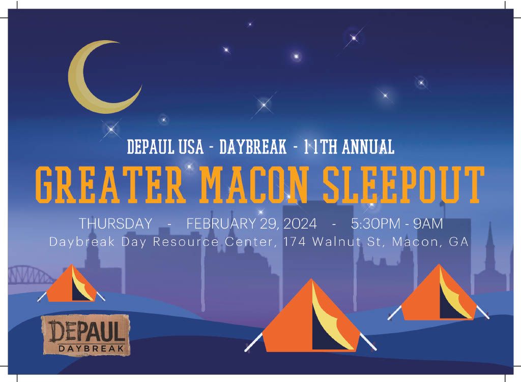 Daybreak's Greater Macon Sleepout