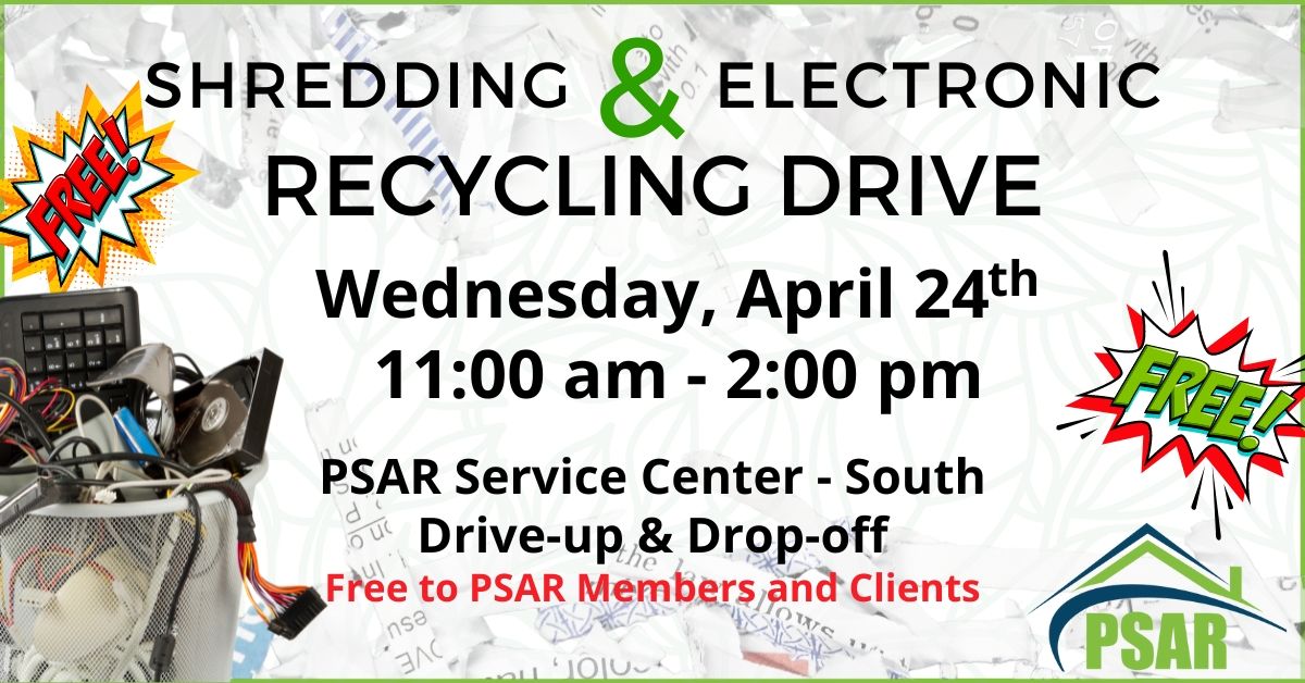 PSAR Free Spring Shredding & Recycle Event