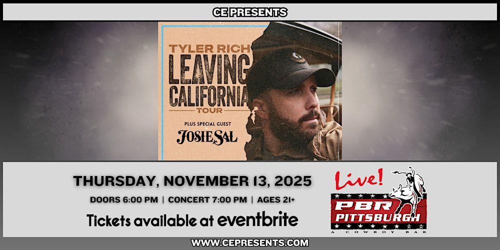 Leaving California Tour w\/ Tyler Rich in Greensburg