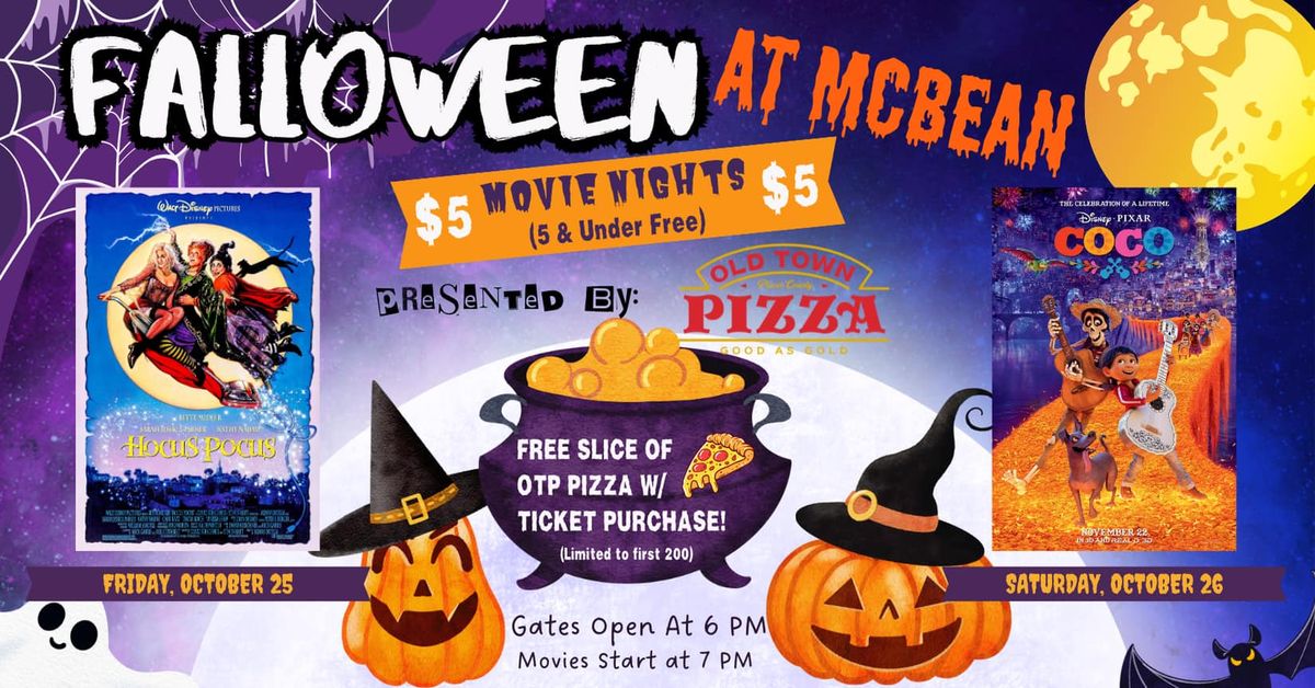 Falloween at McBean Movie Night - Hocus Pocus