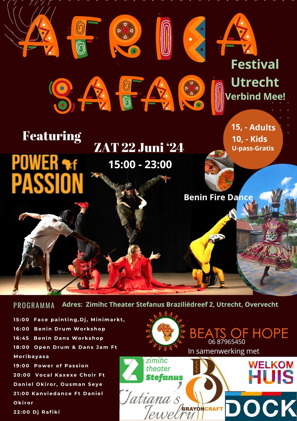 Africa Safari Festival Feat Power Of Passion, dance group,  Kanvie Raggae Dancehall,,