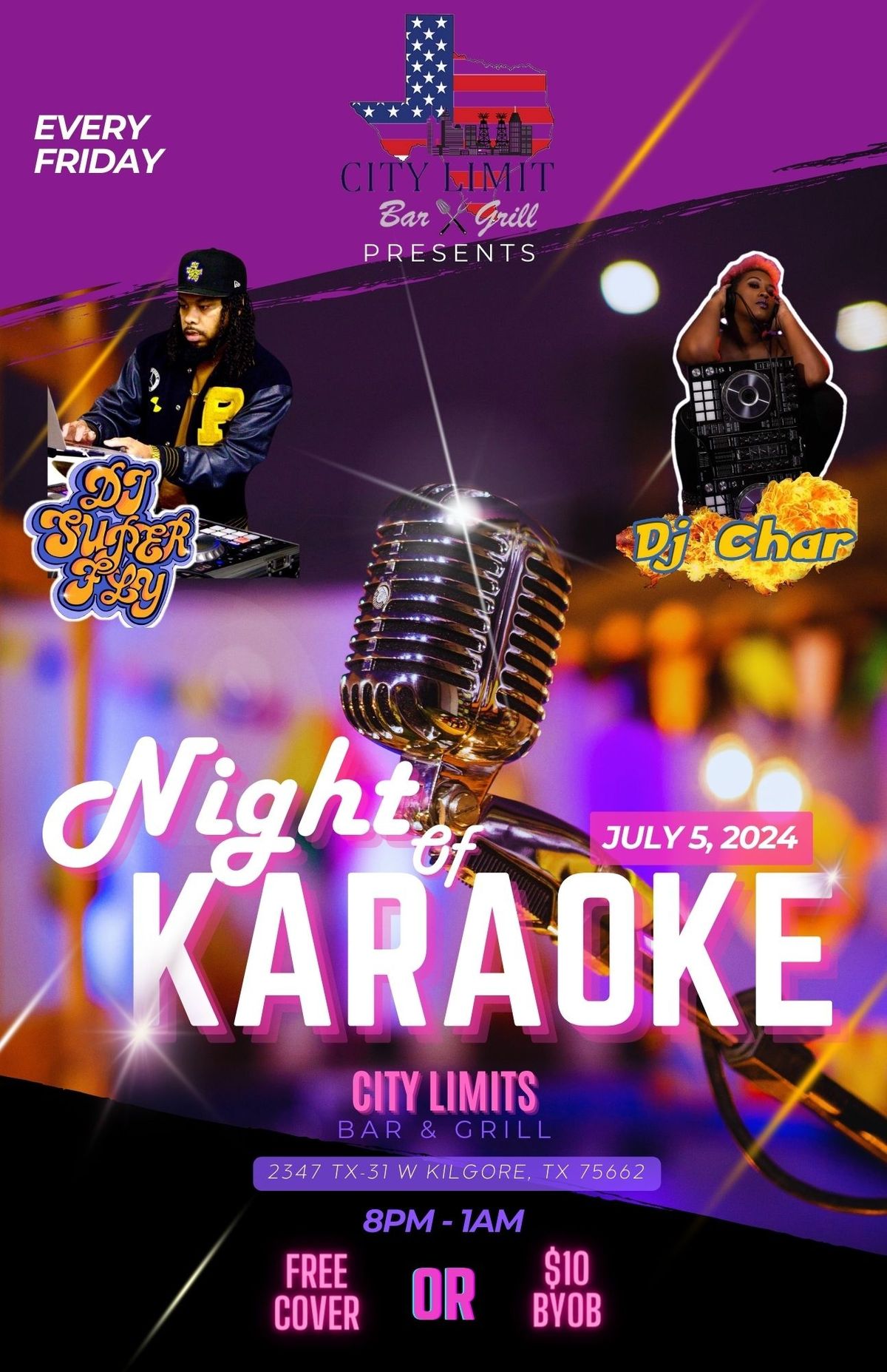 City Limits Karaoke with DJ Char & DJ Superfly