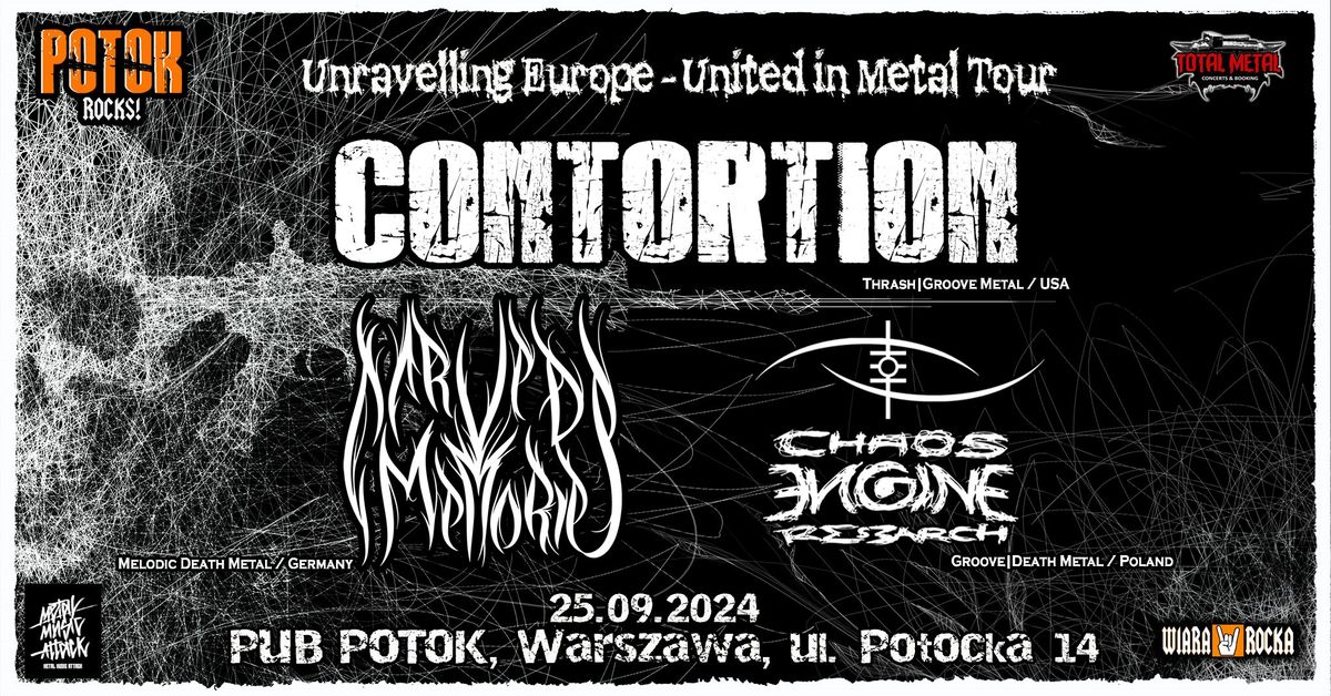 CONTORTION !!! \/ Carved Memories \/ Chaos Engine Research \/ 25.09 Potok \u017boliborz Warszawa 