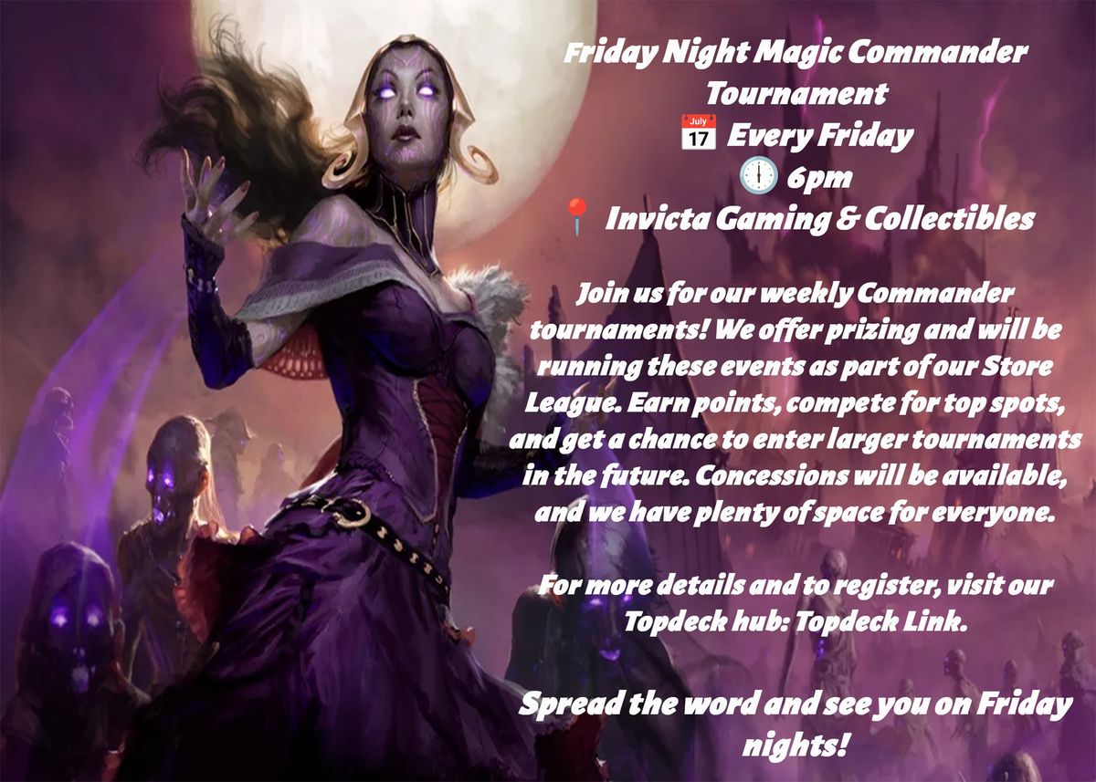 Friday Night Magic Commander Tournament