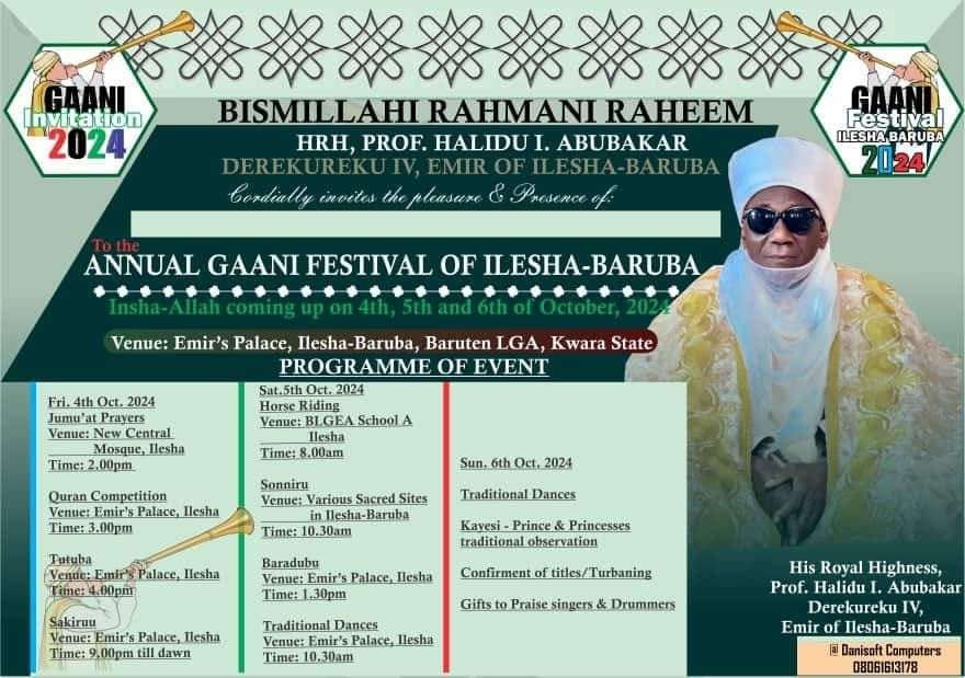 Annual Ganni Festival of Ilesha Baruba