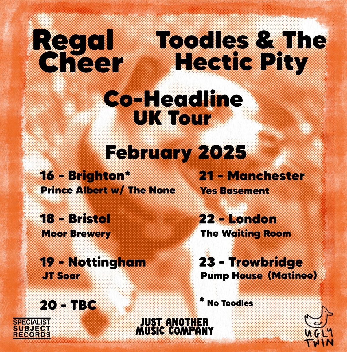 The Pump Present... Toodles & The Hectic Pity w\/ REGAL CHEER