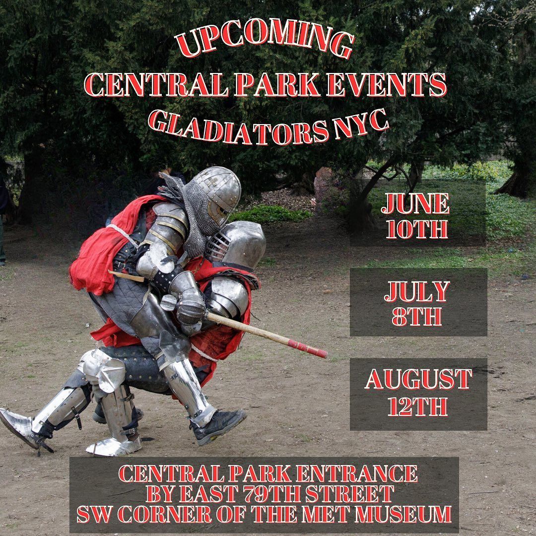 Gladiators NYC in Central Park @ the Met Museum (monthly)