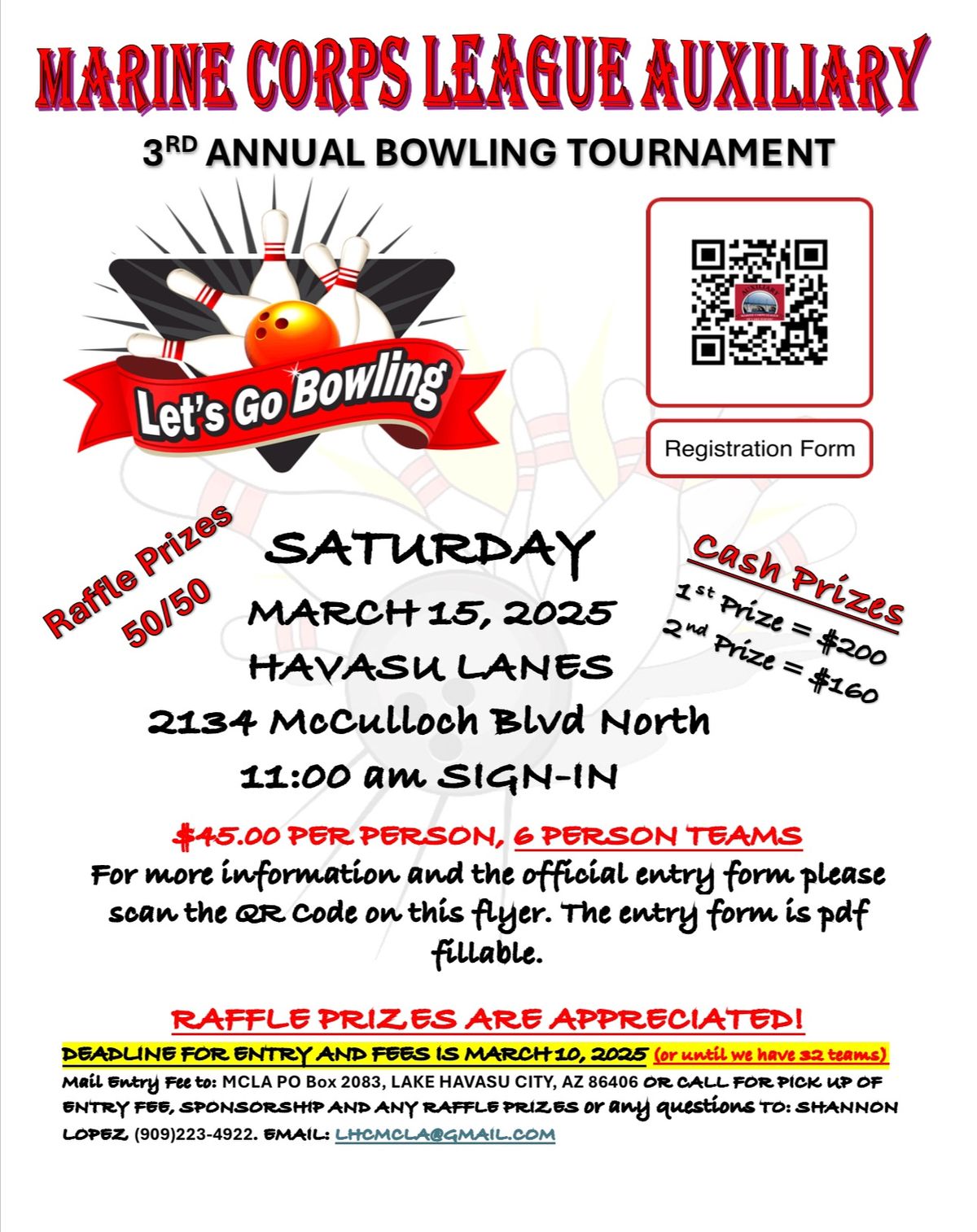 3rd Annual Bowling Tournament