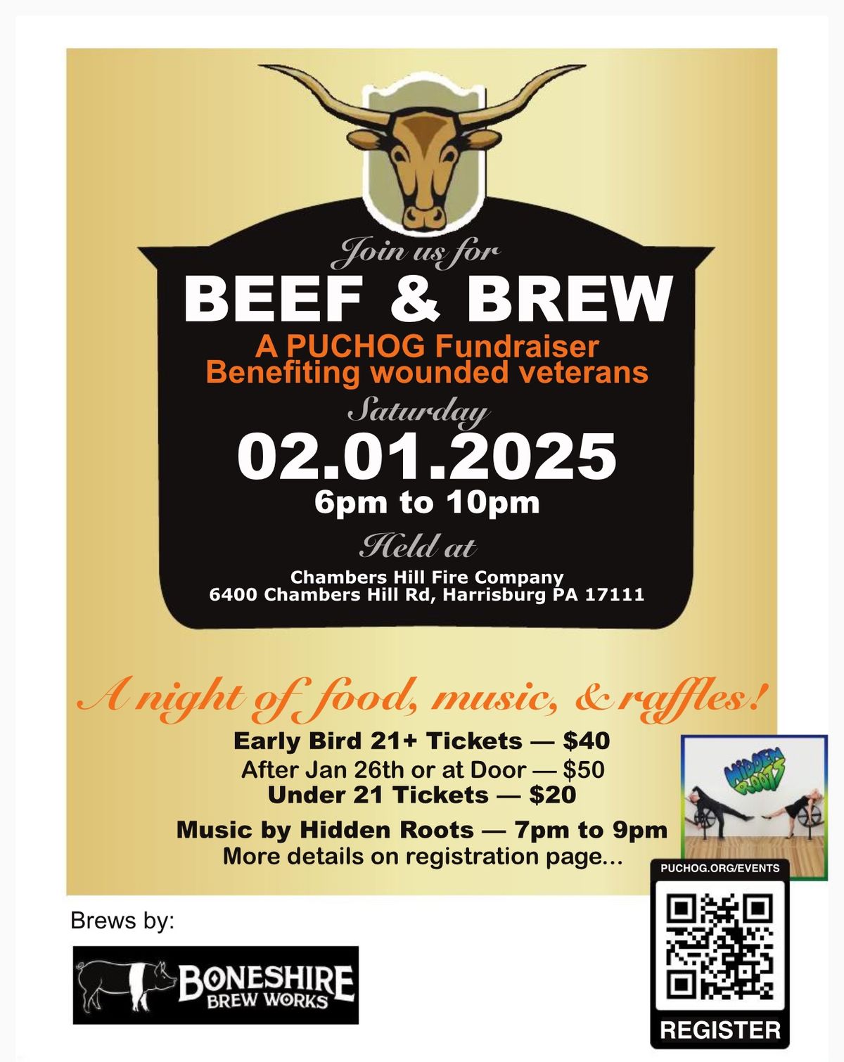 Beef & Brew for PUCHOG