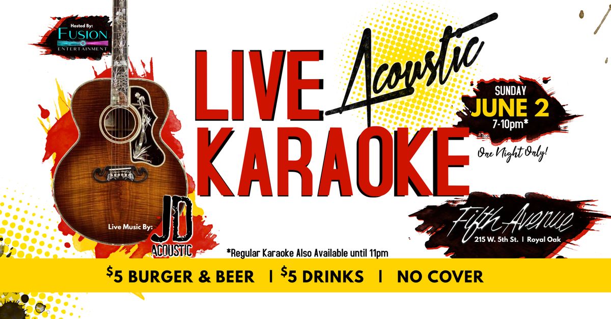 LIVE Acoustic Karaoke!