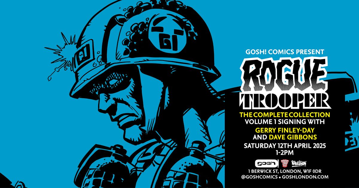 Rogue Trooper Complete Edition Book 1 Signing With Gerry Finley-Day and Dave Gibbons