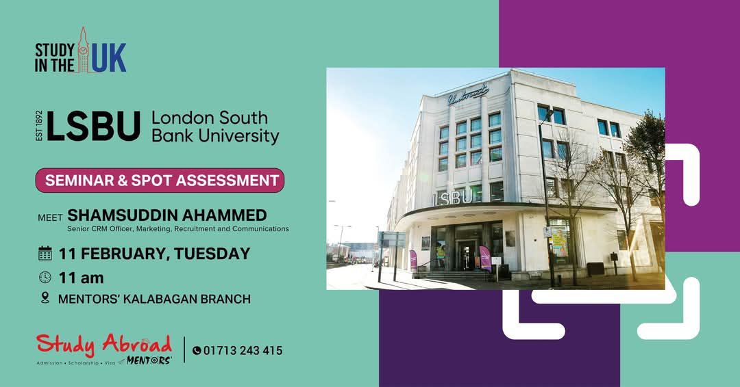 Seminar & Spot Assessment: London South Bank University (LSBU)