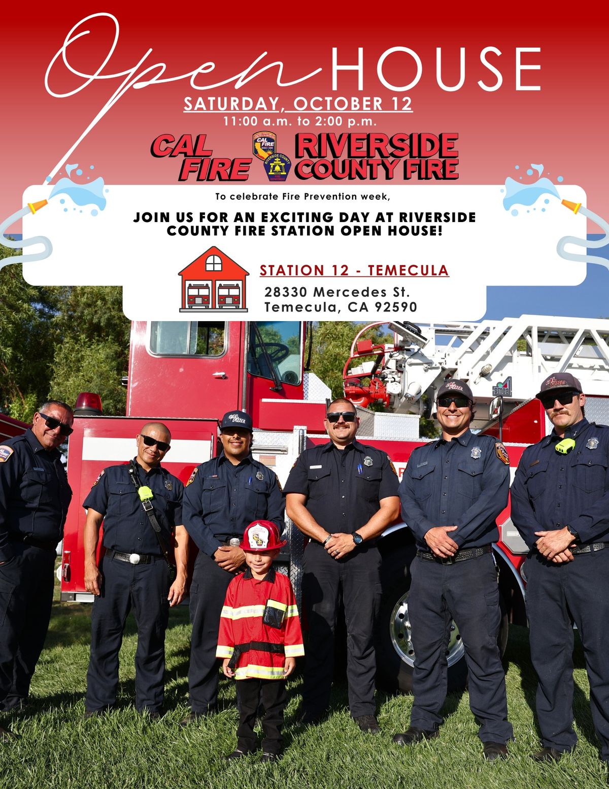 Fire Prevention Week Open House @ Station 12 Temecula