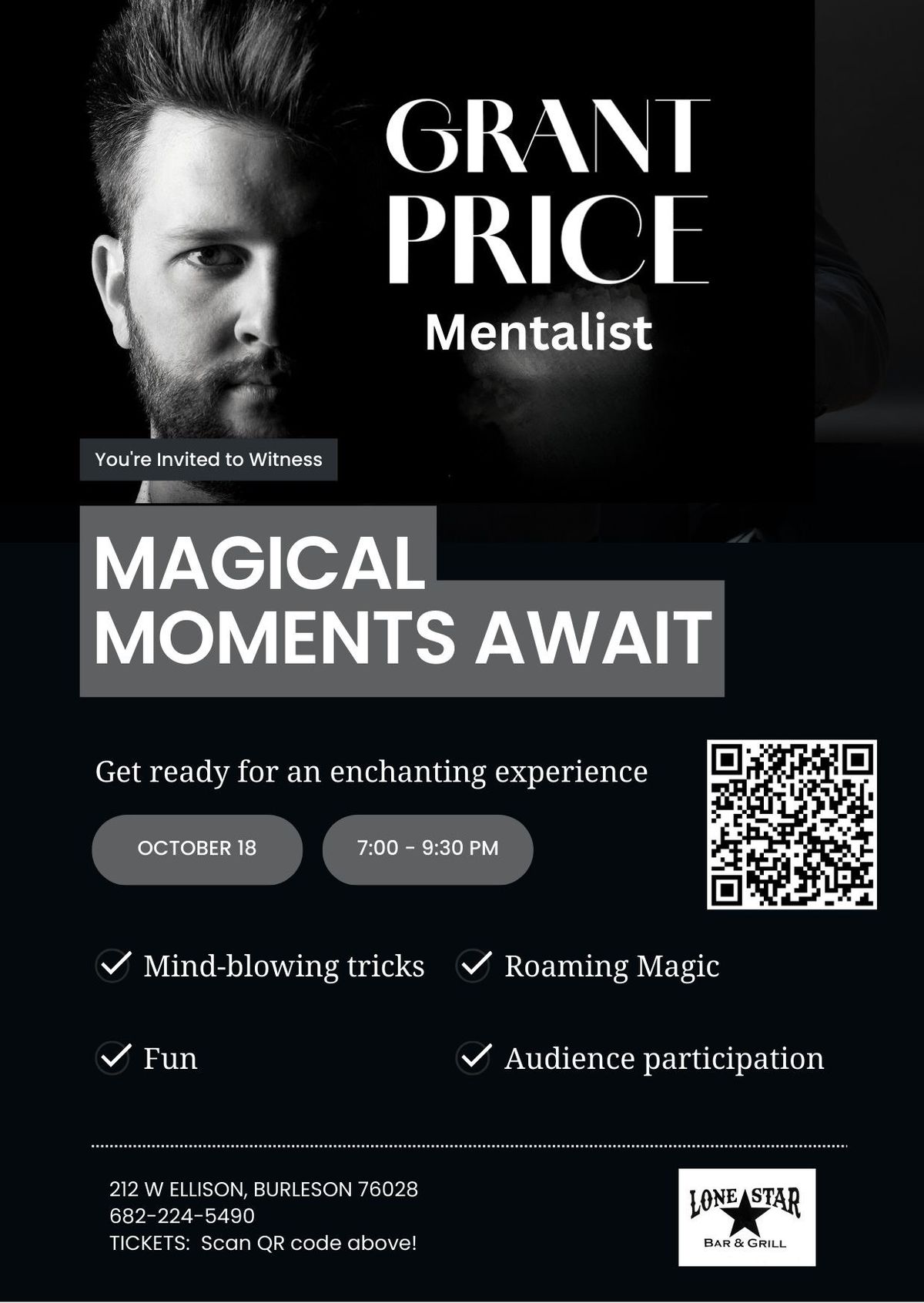 Magical Moments Await with Mentalist Grant Price