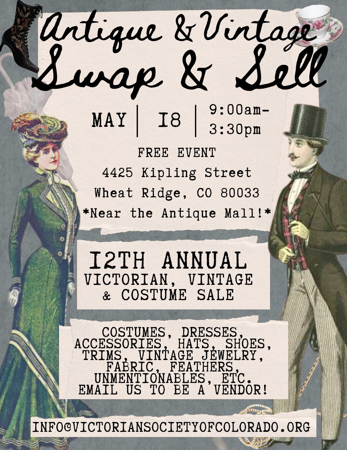 Antique, Vintage, & Costuming Swap & Sell