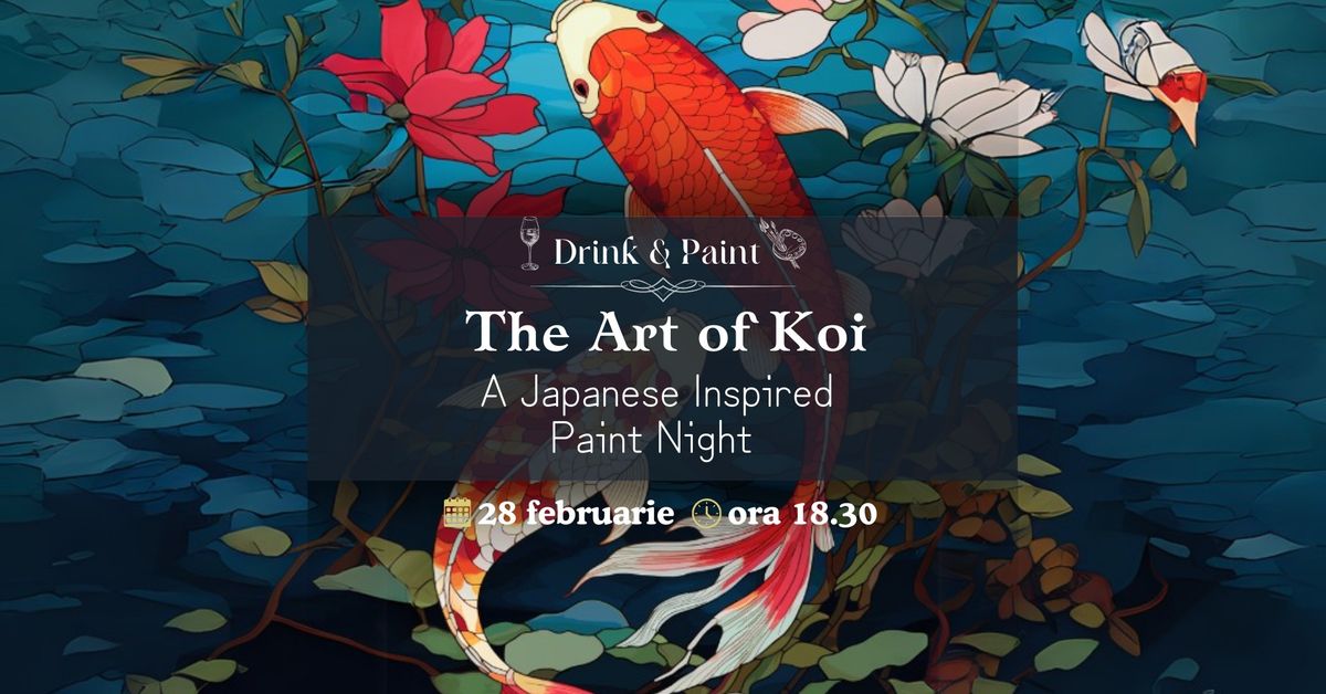 \ud83c\udf77Drink&Paint\ud83c\udfa8 - The Art of Koi \ud83c\udf8f \u2013 Japanese Inspired Night \u26e9\ufe0f \u2728