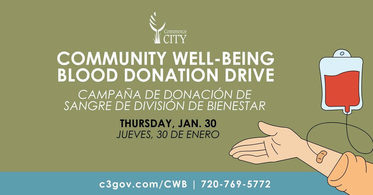 Community Well-Being Blood Donation Drive