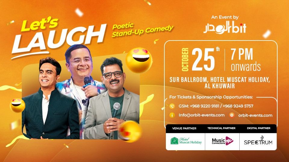 Let\u2019s Laugh \u2013 Poetic Stand-up Comedy in Muscat