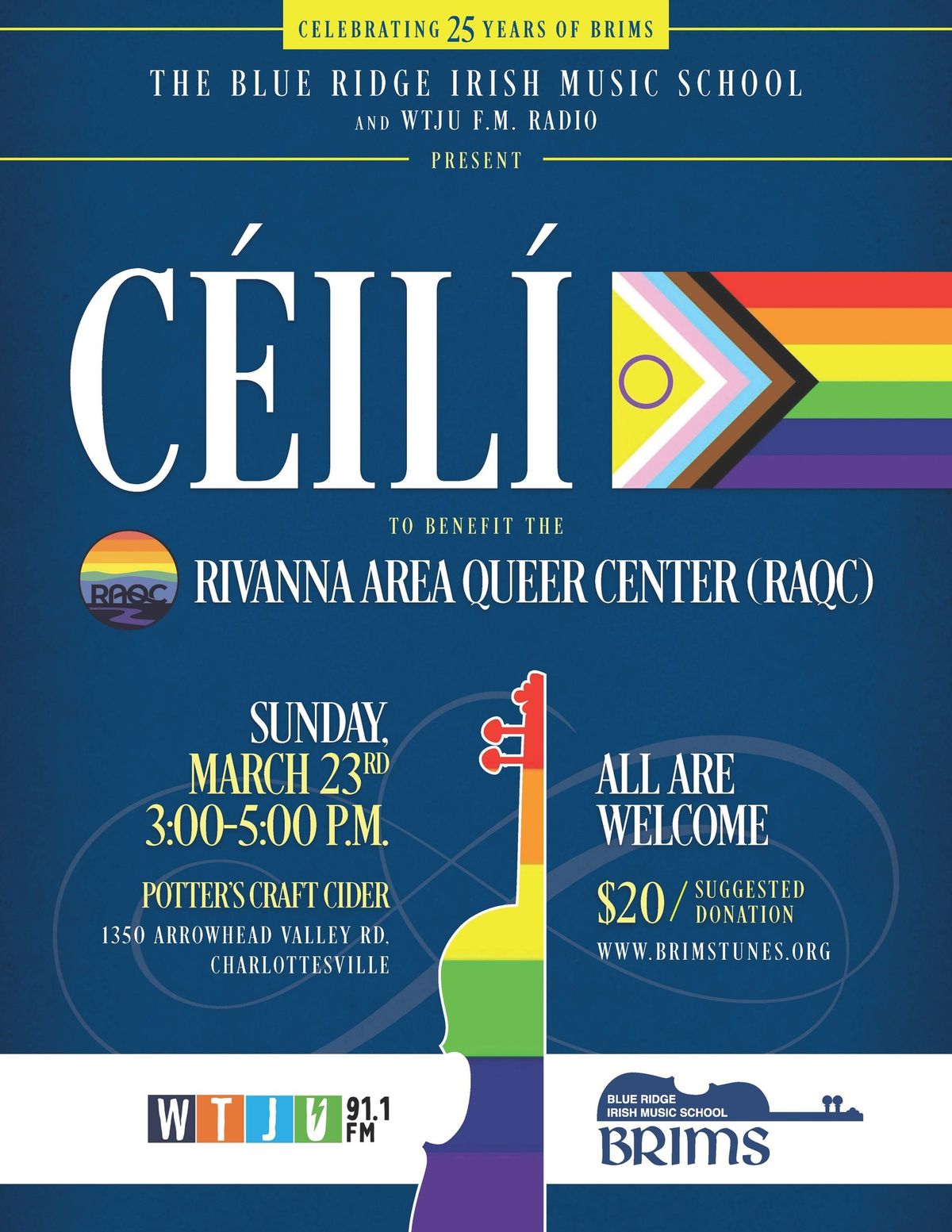 C\u00e9il\u00ed to benefit the Rivanna Area Queer Center