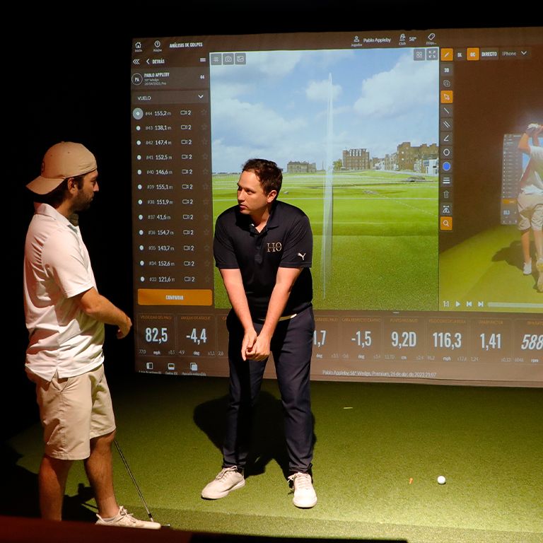 Una clase particular en H0 Golf House Madrid